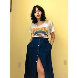 Vintage 70’s Ultra High-Waist Skirt